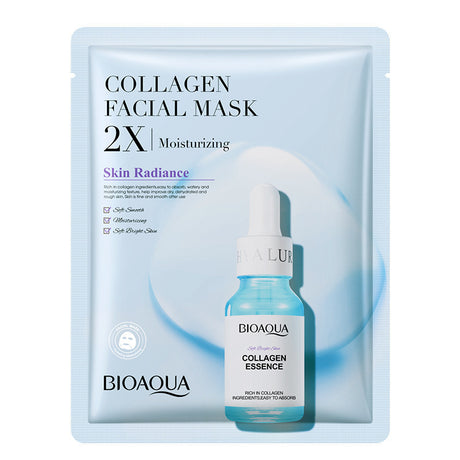 Collagen Face Mask Moisturizing Firming Face Sheet Mask Hyaluronic Acid Facial Masks Beauty Skin Care Gel Skin Care - Lootquake