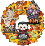 Corona de Halloween para puerta de G. DeBrekht - Decoración de Halloween para Acción de Gracias - 8185316H