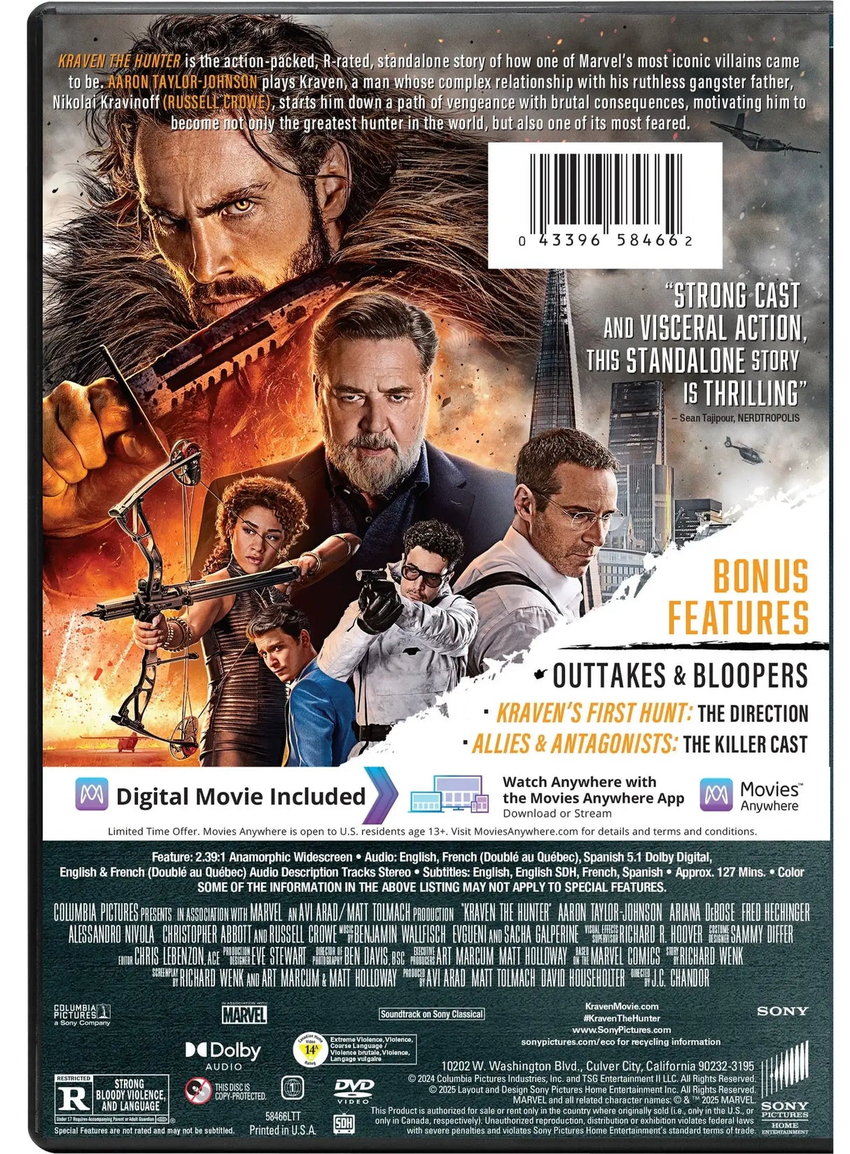 Kraven the Hunter (DVD + Digital Copy) - Lootquake
