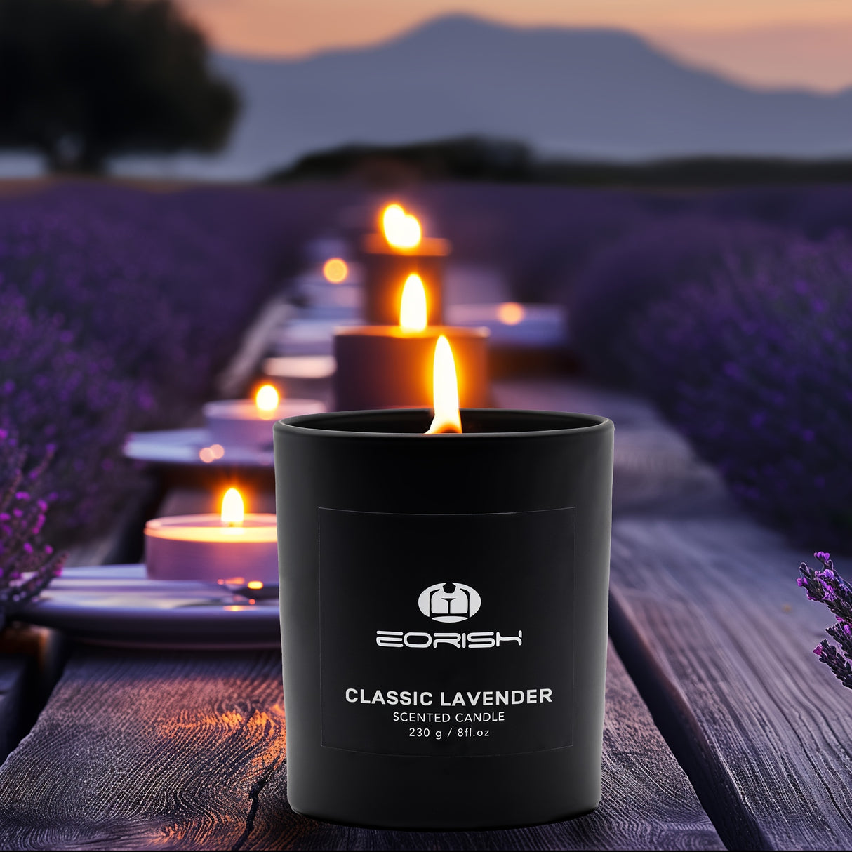 Luxury Candle Gift Set For Women, Strong Scented Candle Set, Black Candles Gifts, 3 Pack, 24oz, Burning 150 Hours
