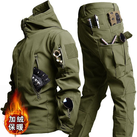 Winter Men's Camouflage Workwear And Assault Suit Set - Lootquake