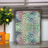 Arte mural rústico gráfico de madera de G. DeBrekht - Decoración floral ornamental - 95002B