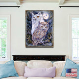 Night Watch Owls Wooden Wall Art by J. Bergsma - Nature Wildlife Decor  - 8592902BP-JB