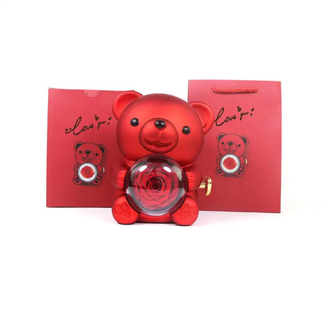 Engraved Double Heart Necklace Simple Rose Gift Set - Lootquake