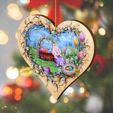 Easter Bunny Nap Wooden Ornaments by Jamie Mills-Price - Easter Spring Decor - 8457706-MP