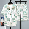 Men's Short-sleeved Suit Youth Student Leisure Sports Cool Shorts Two-piece Set - Lootquake