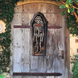 Decoración navideña con esqueleto de ataúd para puerta de G. DeBrekht - Decoración de Halloween - 8652797H