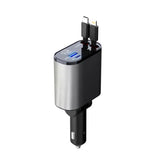 Metal Car Charger 100W Super Fast Charging Car Cigarette Lighter USB And TYPE-C Adapter - Lootquake