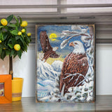 Eagle Art Wooden Wall Art by Nature Wonders - Nature Wildlife Decor  - 95219B