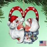 Merry Kissmas! Wooden Ornaments by Jamie Mills-Price - Christmas Decor - 8457514