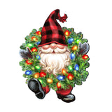 Christmas Gnome Holiday Door Wreath by D. Gelsinger - Christmas Decor - 8461053H-DG