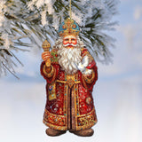 Santa's Dove of Hope Wooden Ornaments by G. Debrekht - Christmas Santa Snowman Decor - 8691416