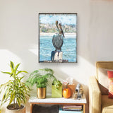 Ocean Serenity Pelicans Wooden Coastal Wall Art by Nature Wonders - Coastal Sea-Life Decor - 95252-3B