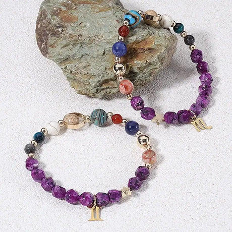 Natural Stone Hemp Stone Cut Surface Eight Planets Personalized Fashionable All-match - Lootquake