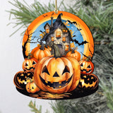 Haunted House Wooden Ornaments by G.DeBrekht Halloween Decor - 8611041-2