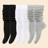 Lot de 3 paires de chaussettes mi-mollet classiques pour femme, grandes tailles, confortables et souples, pour un usage quotidien