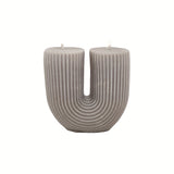 1pc 200g U-shaped Aesthetic scented candle for holiday birthday gift or home decor