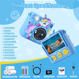Kids Camera Instant Print, 2.4'' 1080P HD Digital Camera For Kids, Kids Digital Camera With 32GB Card & Print Paper, Photo Creator Instant Camera Toys Christmas Birthday Gifts Toys For Girls Boys