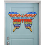 Quilted Butterfly Easter  Door Decor by G. DeBrekht - Easter Spring Decor - 8198718H