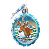 Moose Mercury Glass Ornament by G. DeBrekht - Wildlife Holiday Decor - 771025