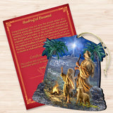 Shepherds Keeping Watch Wooden Ornaments by Gelsinger - Nativity Holiday Decor - 8161025-1838