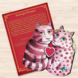 First Date Cat Wooden Ornaments by Laura Seeley - Pets Dog and Cats Decor - 8512060-LS