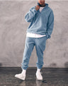 Casual Stand Collar Thickened Long-sleeved T-shirt Loose-fitting  Pullover Men's Suit - Lootquake