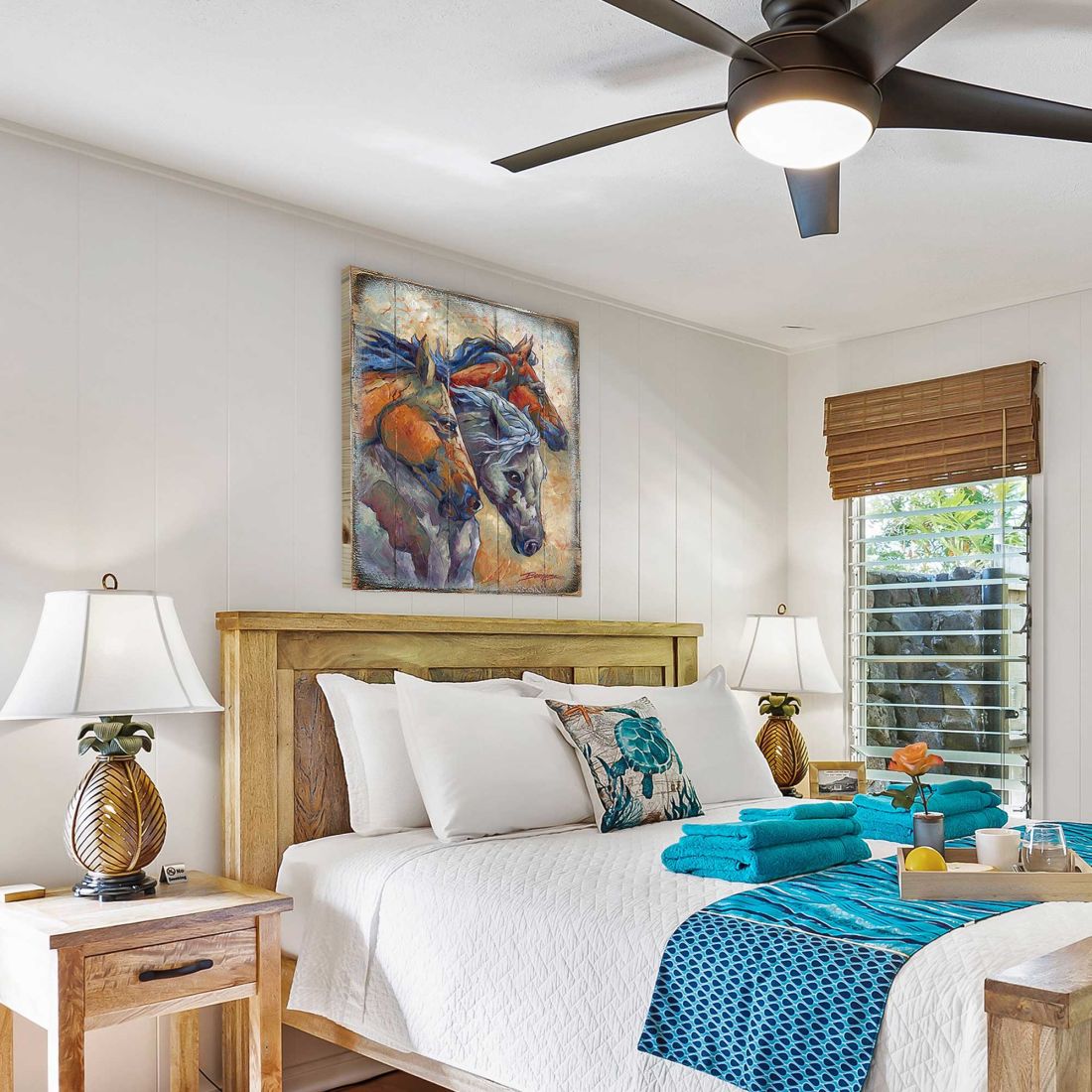 Arte mural de madera "Déjenlos correr" de J. Bergsma - Decoración de vida silvestre - 8592259B-JB