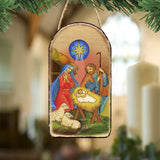 Nativity of Birth Religious Orthodox Sacred Icon Ornament - Inspirational Icon Decor - 87019