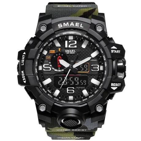 SMAEL Brand Men Sports Watches Dual Display - Lootquake