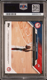 Tarjeta de baloncesto LeBron James n.° 24 de los Juegos Olímpicos Topps Now 2024, PSA 10 Gem Mint
