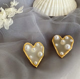 French retro pearl earrings female earrings - Lootquake