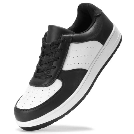 Furuian High Top Steel Toe Shoes for Men Comfortable Safety Shoes Lace Up Work Shoes - Lootquake