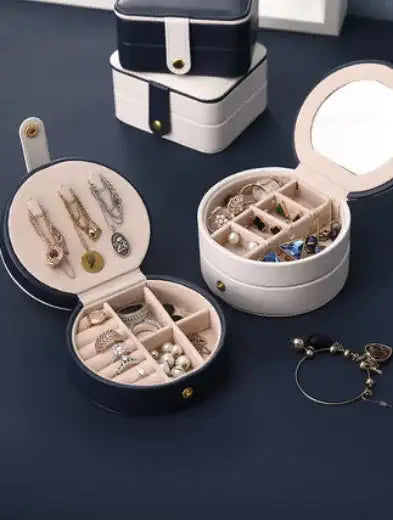 Portable Jewelry Box for Earrings and Necklaces, Minimalist - Lootquake