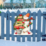 Joy Love and Peace Snowman Door Decor by Susan Winget - Christmas Santa Snowman Decor - 8471108H-SW