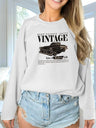 Women's Fashionable Solid Color Printed Long Sleeved Sweatshirt - Lootquake