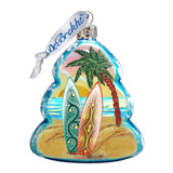 Tree Block Mercury Glass Ornament by G. DeBrekht - Coastal Holiday Decor - 776274