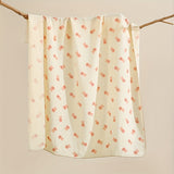 1pc Soft and Breathable Baby Muslin Swaddle Blanket for Boys and Girls - Cute Print Design - Perfect Newborn Baby Gift for Christmas