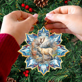 Adornos de madera con forma de copo de nieve de reno de G. Debrekht - Decoración de vida silvestre - 8688415