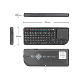 Mini Wireless Keyboard with Backlight Laser Pointer Multimedia for TV Computer - Lootquake