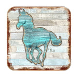 Horse Wooden Cork Coasters Gift Set of 4 by Nature Wonders - 8198157-9C