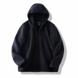 Fashionable Warm Men's Hooded Zip-Up Jacket