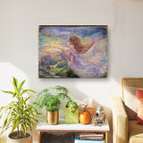 Aurora Fantasy Wooden Wall Art by Josephine Wall - Fantasy Decor - 852113B-JW