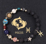 Natural Volcanic Rock Twelve Constellations Bracelets Fashion European And American Style - Lootquake