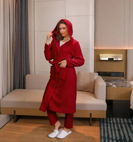 Women's Fibre Velvet Gown Set - Lootquake