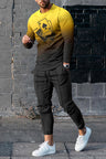 European And American Multi-color Long Sleeve Casual Sports Men Suit - Lootquake
