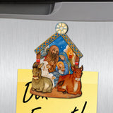 Nativity Shaped Refrigerator Magnets Set of 3