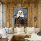 Eagle Portrait Art Wooden Wall Art by Nature Wonders - Nature Wildlife Decor  - 95296B