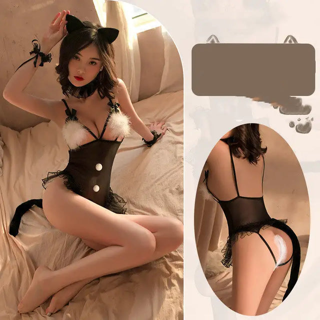 Cute Crotch Onesie Suit Lingerie - Lootquake