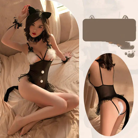 Cute Crotch Onesie Suit Lingerie - Lootquake